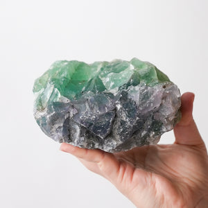 Green and Purple Rough Fluorite