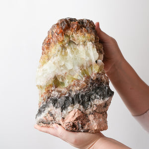 Large Tricolor Calcite