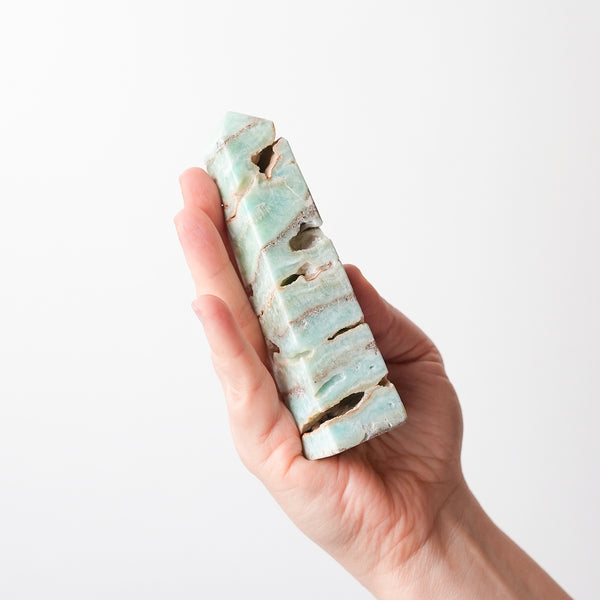 Blue Aragonite Tower