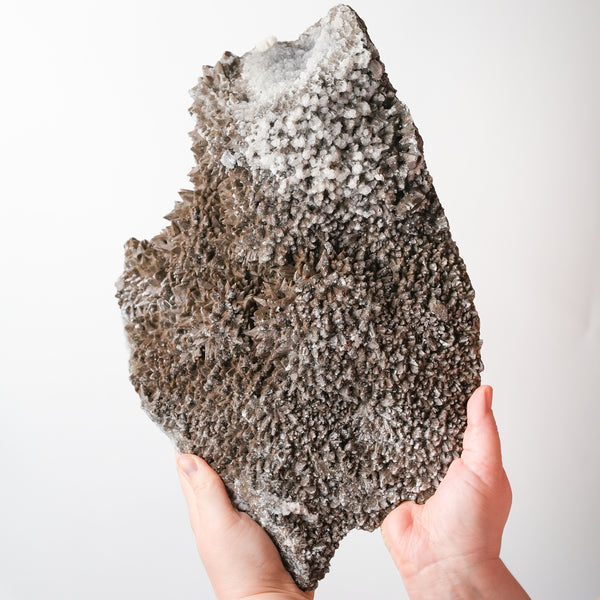Dogtooth Calcite Slab with Quartz
