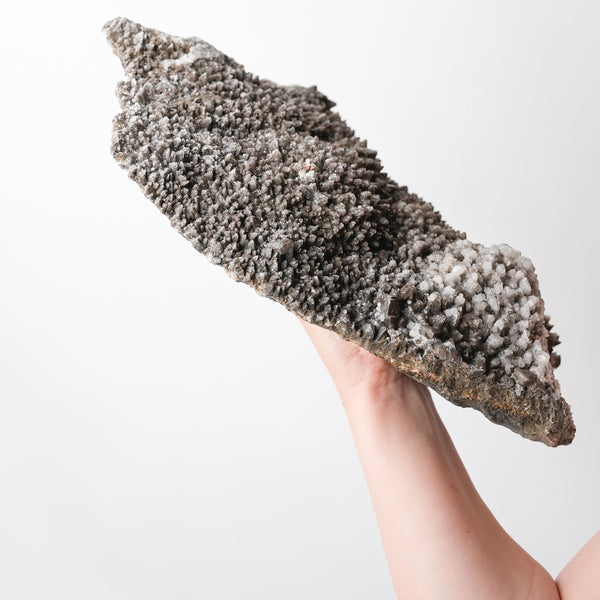 Dogtooth Calcite Slab with Quartz