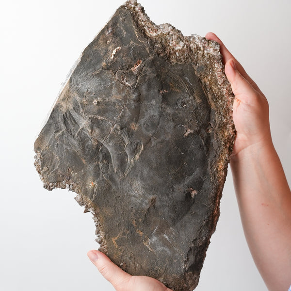 Dogtooth Calcite Slab with Quartz