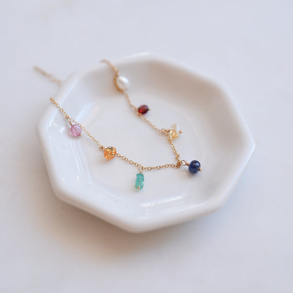 Jewel Toned Charm Bracelet
