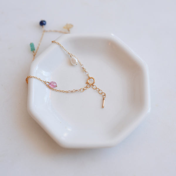 Jewel Toned Charm Bracelet