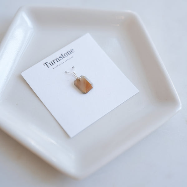 Golden Agate Charm