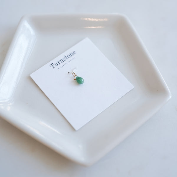 Emerald Drop Charm
