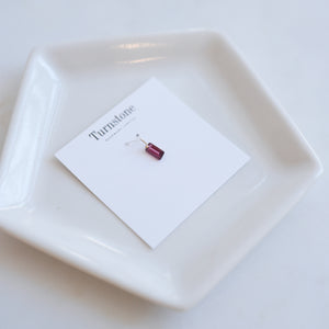 Small Garnet Bar Charm