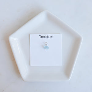 Faceted Aquamarine Charm