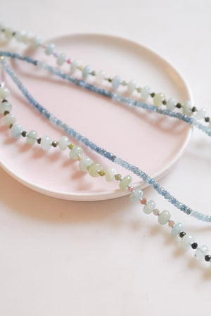 Celadon Daylight Gemstone Beaded Necklace