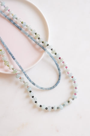Celadon Daylight Gemstone Beaded Necklace