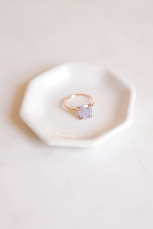 Blue Chalcedony Stacking Ring
