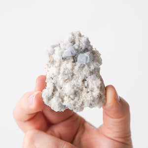 Blue Fluorite with Quartz