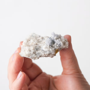 Blue Fluorite with Quartz