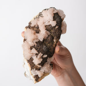 Mangano Calcite on Matrix