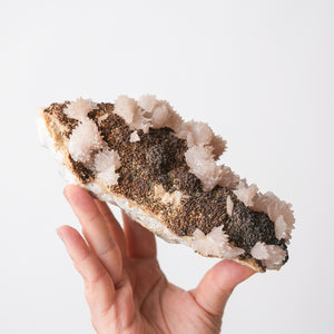 Mangano Calcite on Matrix