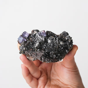 Fluorite on Sphalerite