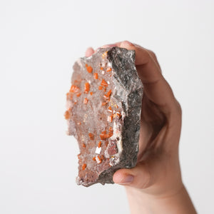 Wulfenite on Quartz