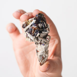 Vibrant Ruby Jack Sphalerite, Druzy Quartz & Chalcopyrite