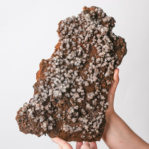 Calcite on Limonite