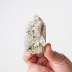 Calcite on Quartz