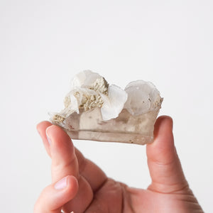 Calcite on Quartz