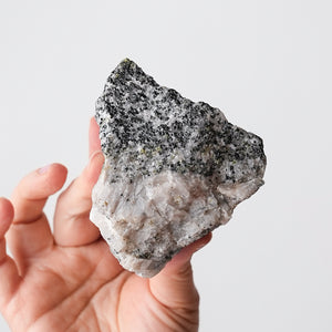 Willemite, Franklinite with Calcite