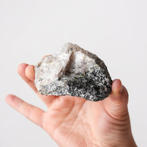 Willemite, Franklinite with Calcite