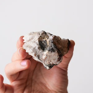 Willemite, Franklinite with Calcite