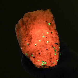Willemite on Calcite