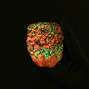 Willemite, Franklinite with Calcite