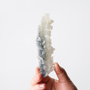 Stalactite Apophyllite with Druzy Quartz