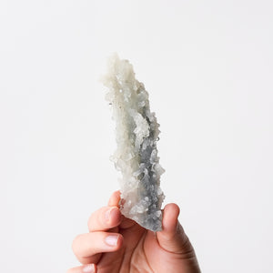 Stalactite Apophyllite with Druzy Quartz