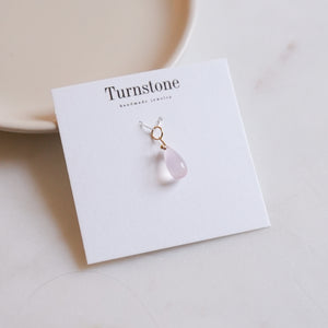 Rose Quartz Drop Charm