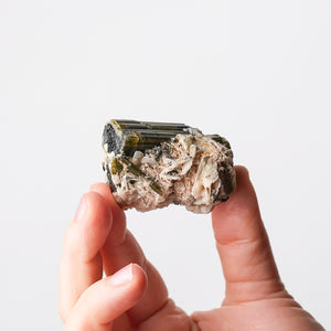 Elbaite Tourmaline with Albite