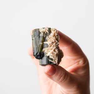 Elbaite Tourmaline with Albite