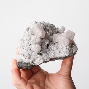 Calcite with Quartz {Fluorescent}