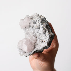 Calcite with Quartz {Fluorescent}