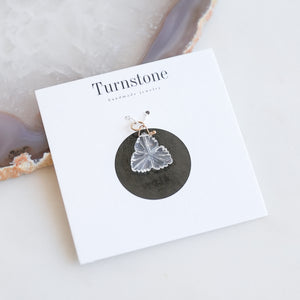 Moon Quartz Floret Charm