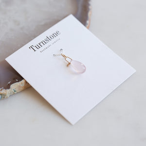 Rose Quartz Drop Charm
