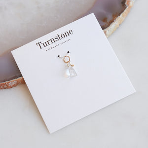 Faceted Clear Quartz Charm