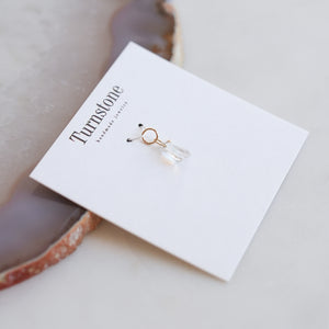 Faceted Clear Quartz Charm