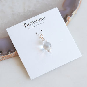 Crystal Quartz Spindle Charm