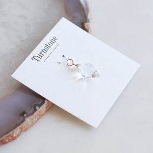 Crystal Quartz Spindle Charm