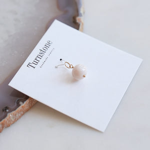 Round Pink Opal Charm