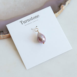 Purple Toned Pearl Charm