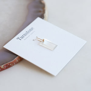 White Onyx Tab Charm