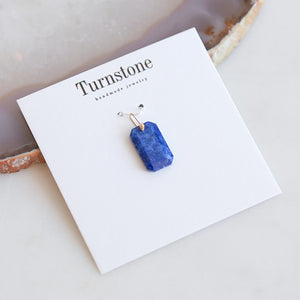 Rectangular Lapis Luzuli Charm