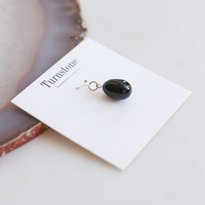 Black Onyx Drop Charm