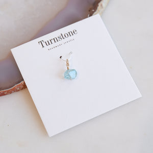 Faceted Aquamarine Charm
