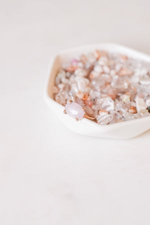 Rose Cut Kunzite Ring